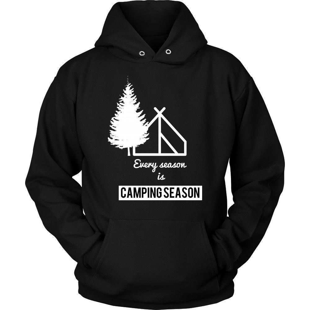 'Every Season Is Camping Season' Unisex Hoodie-KaboodleWorld
