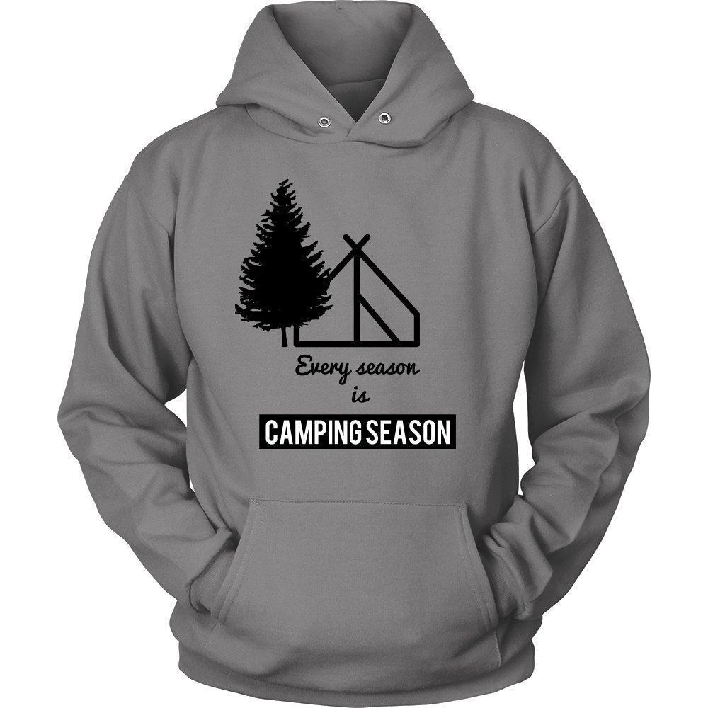 'Every Season Is Camping Season' Unisex Hoodie-KaboodleWorld