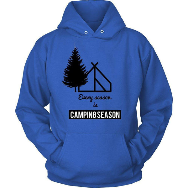 'Every Season Is Camping Season' Unisex Hoodie-KaboodleWorld