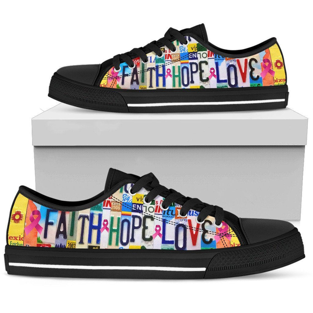 Faith Hope Love Low Top Shoes-KaboodleWorld