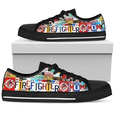 Firefighter Mom - Low Top Shoes-KaboodleWorld