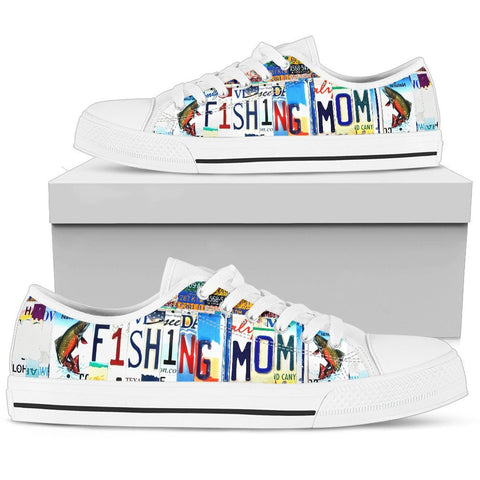Fishing Mom Low Top Shoes-KaboodleWorld