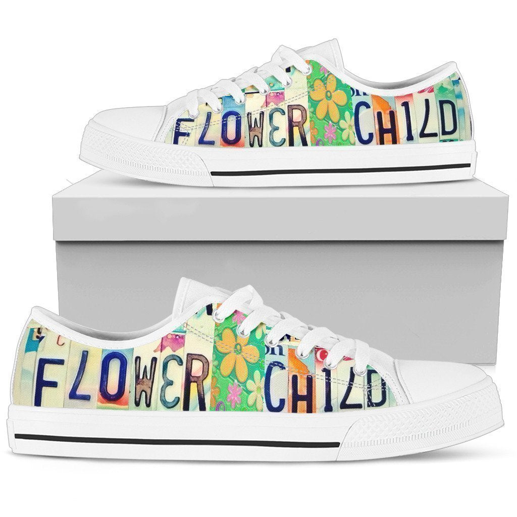 Flower Child Low Top Shoes-KaboodleWorld