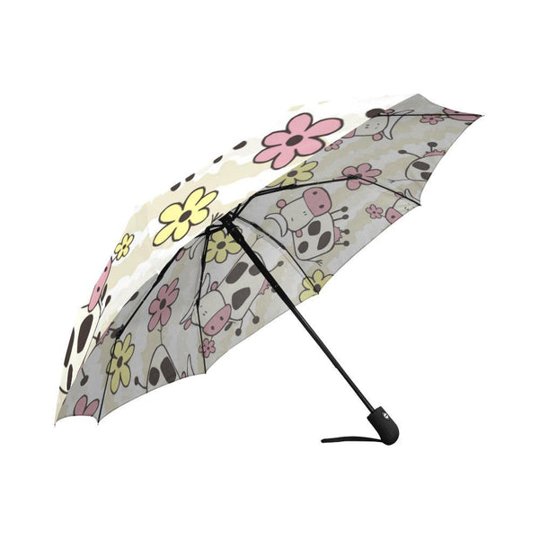 Flower Cow Automatic Foldable Umbrella-KaboodleWorld