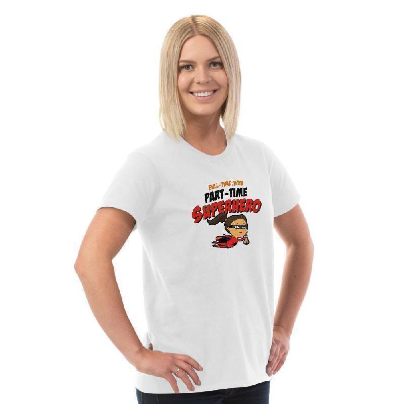 Full time Mom, Part time Super Hero - Bella + Canvas Unisex Jersey Short-Sleeve T-Shirt-KaboodleWorld