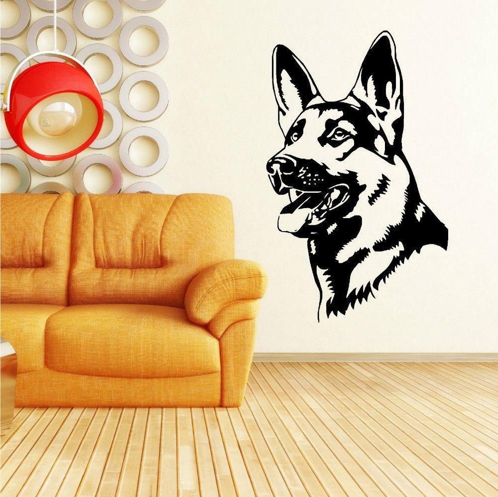 German Shepherd Dog Vinyl Wall Art Decal-KaboodleWorld