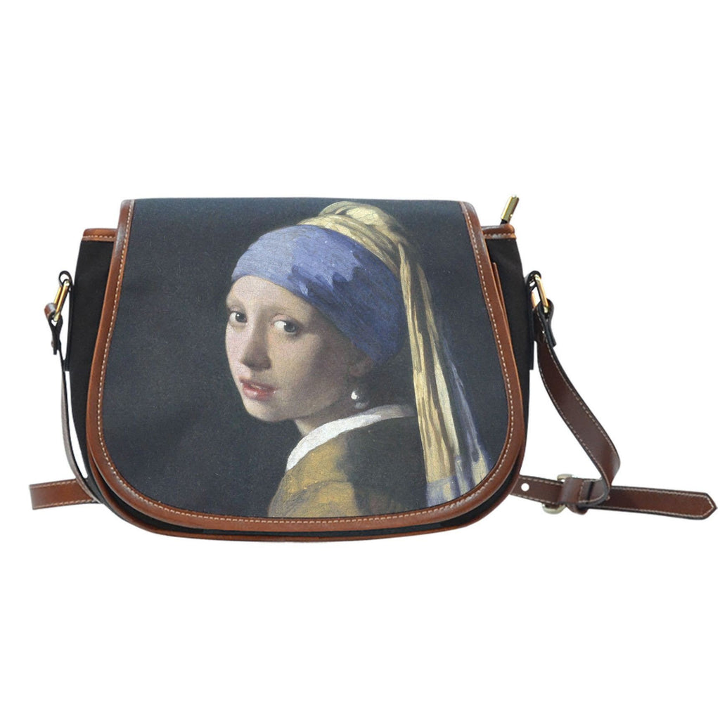 Girl with Pearl Earring Saddle Bag-KaboodleWorld