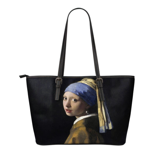 Girl with Pearl Earring Small Tote Bag-KaboodleWorld