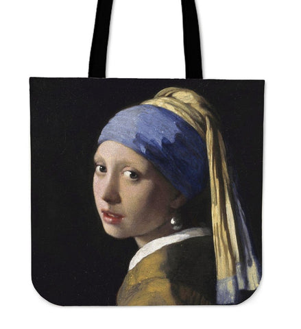 Girl with Pearl Earring Tote Bag-KaboodleWorld