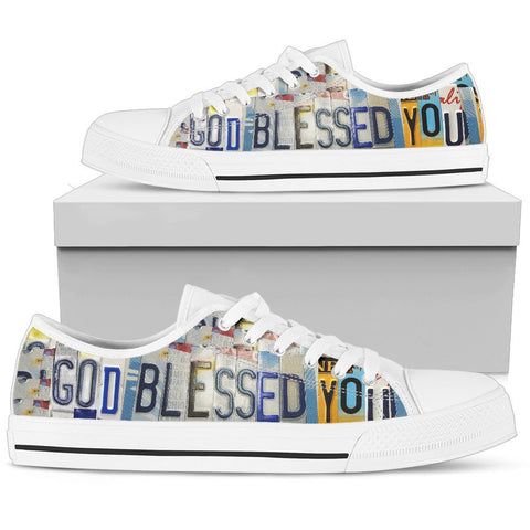 God Blessed You Low Top Shoes-KaboodleWorld