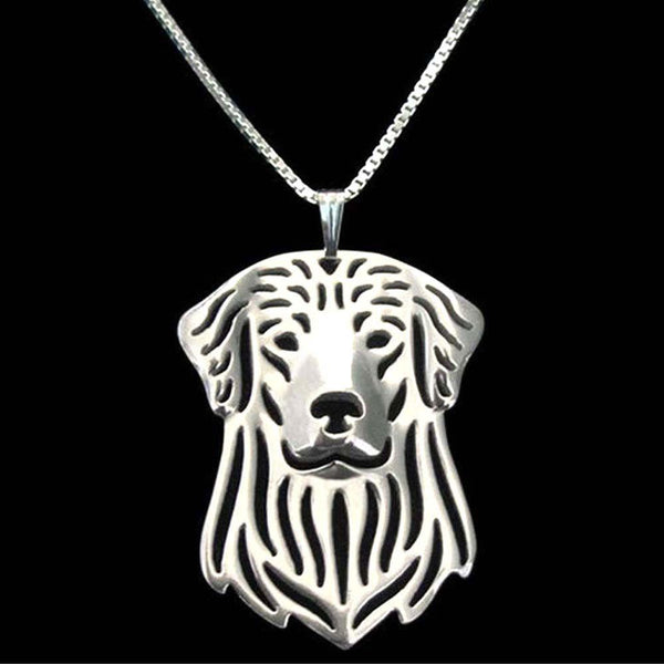 Golden Retriever Dog Necklace-KaboodleWorld