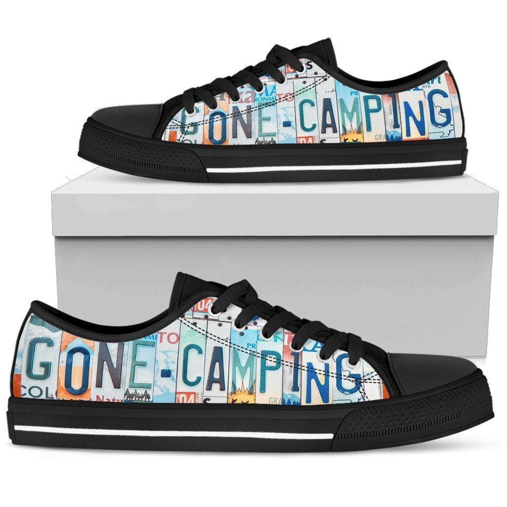 Gone Camping Low Top Shoes for Women-KaboodleWorld