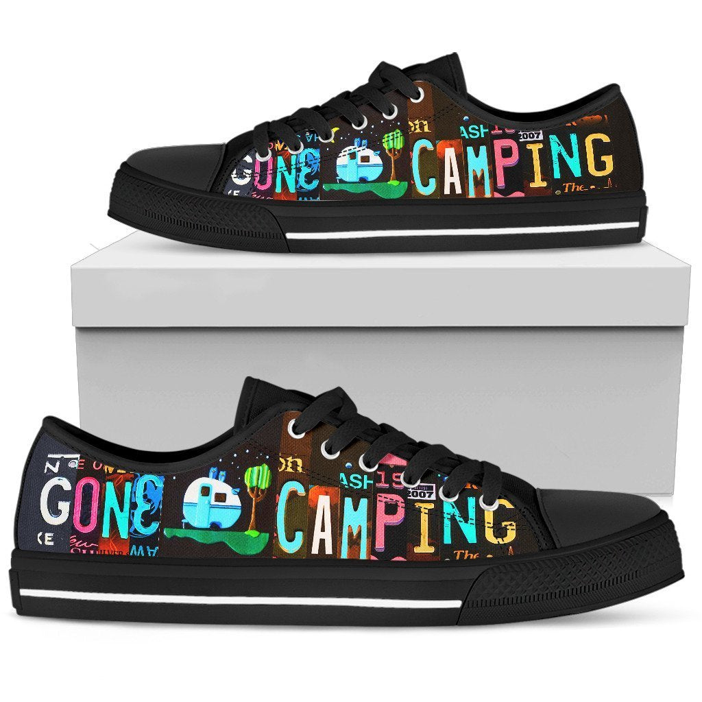 Gone Camping - Low Top Shoes-KaboodleWorld