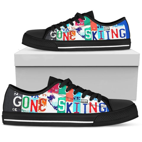 Gone Skiing - Low Top Shoes-KaboodleWorld