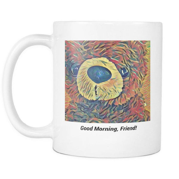 Good morning, Friend! Bear Coffee Mug-KaboodleWorld