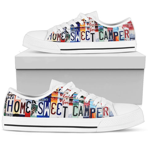 Home Sweet Camper Low Top Shoes-KaboodleWorld