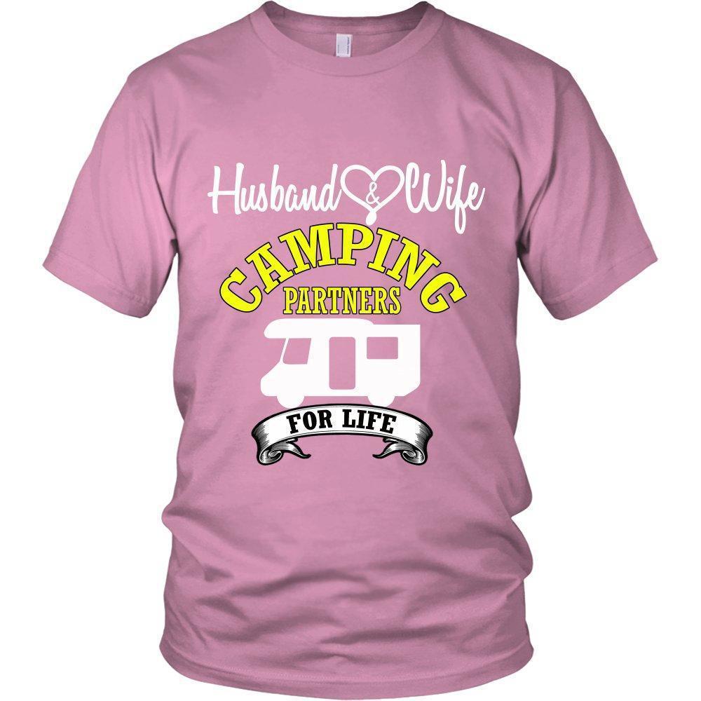 Husband and Wife Camping Partners for Life Unisex Shirt-KaboodleWorld