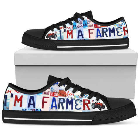 I Am A Farmer Low Top Shoes-KaboodleWorld