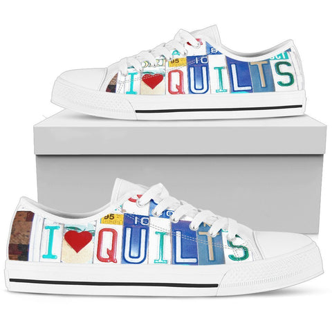 I Love Quilts Low Top Shoe-KaboodleWorld