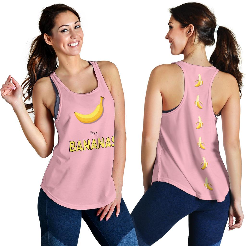 I'm Bananas Racerback Tank Top-KaboodleWorld