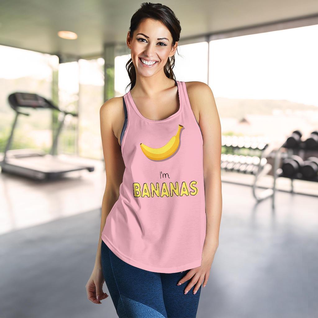 I'm Bananas Racerback Tank Top-KaboodleWorld