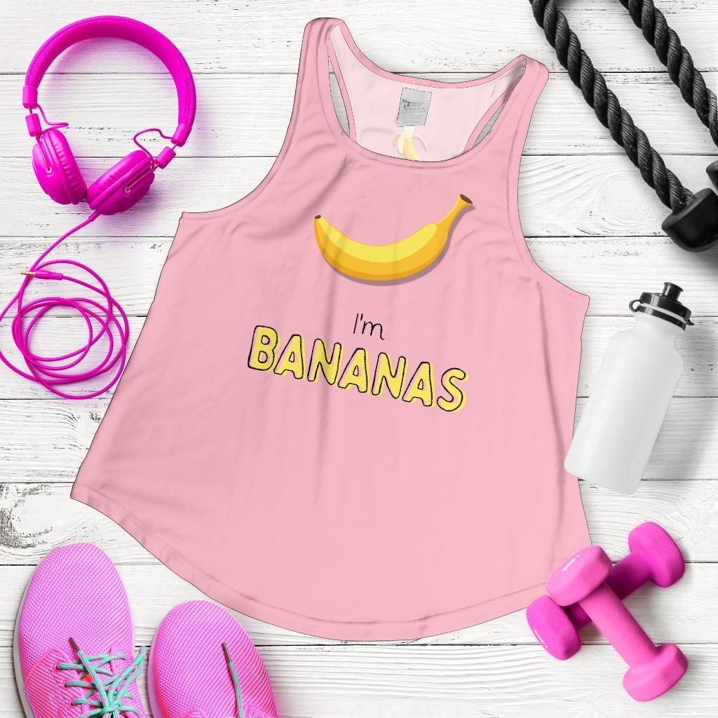 I'm Bananas Racerback Tank Top-KaboodleWorld