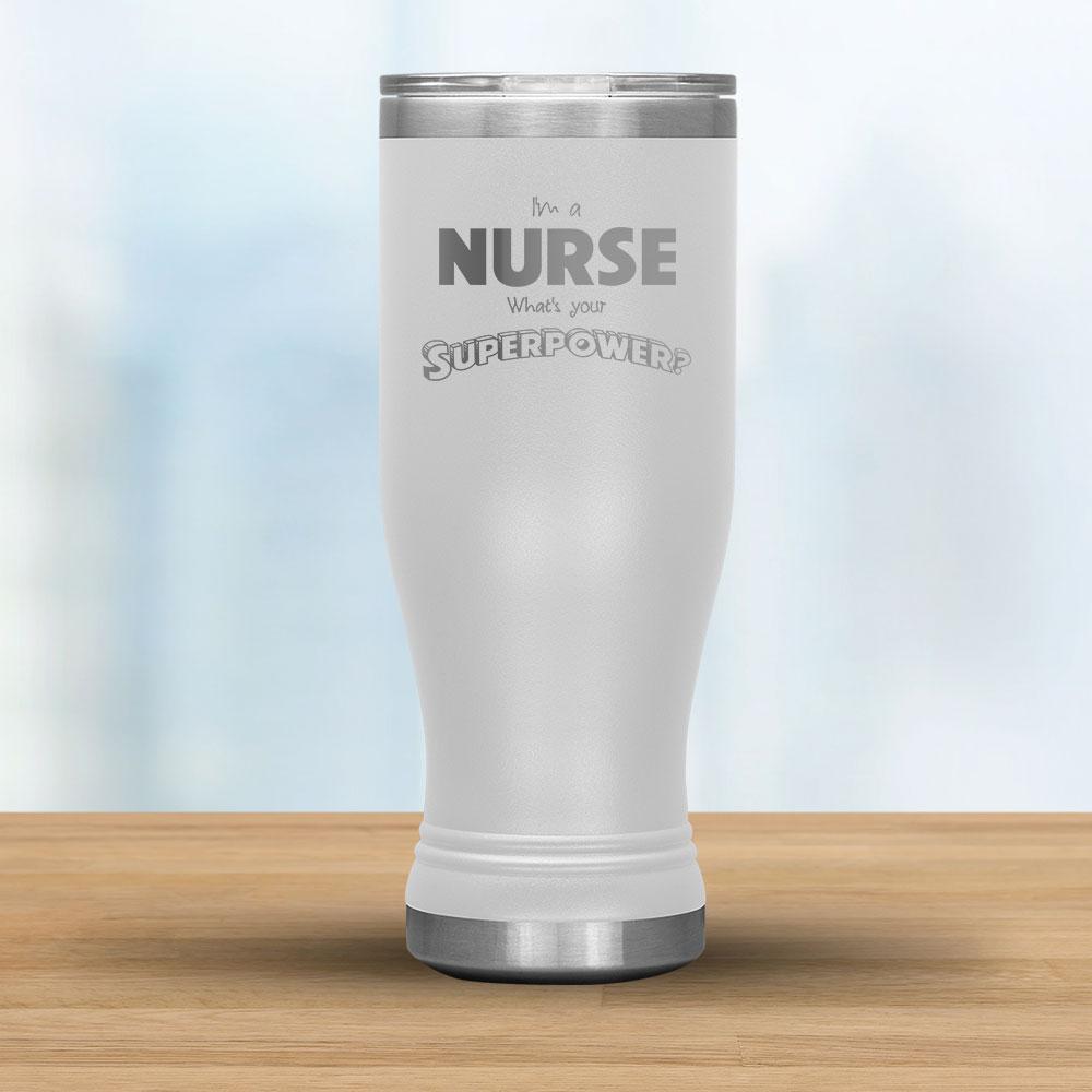 I'm a Nurse What's your Superpower? - 20oz Boho Tumbler-KaboodleWorld