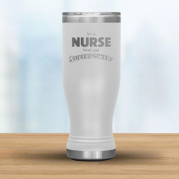 I'm a Nurse What's your Superpower? - 20oz Boho Tumbler-KaboodleWorld