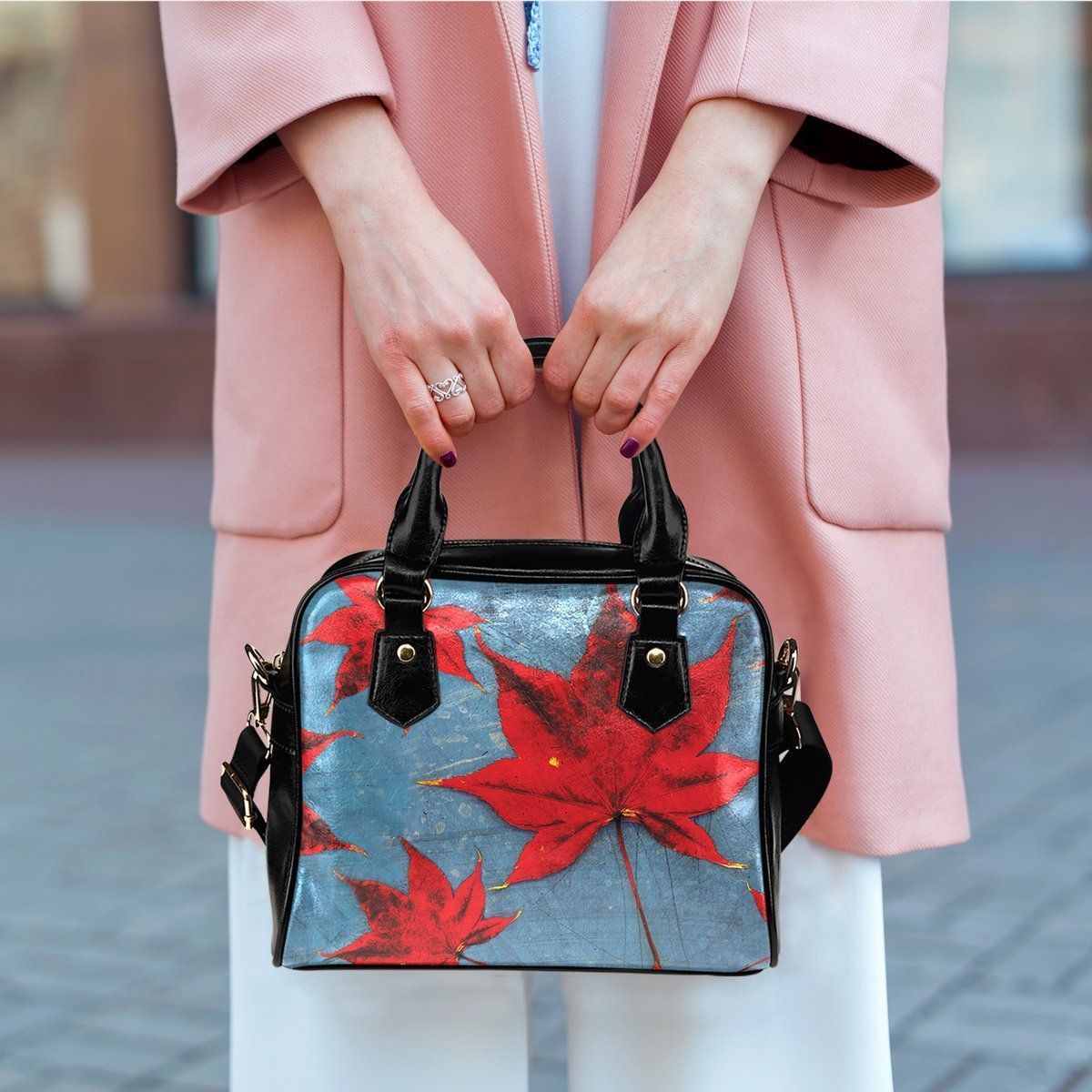 Japanese Maple Shoulder Bag-KaboodleWorld