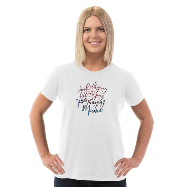 Jesus Praying Mama - Bella + Canvas Unisex Jersey Short-Sleeve T-Shirt-KaboodleWorld