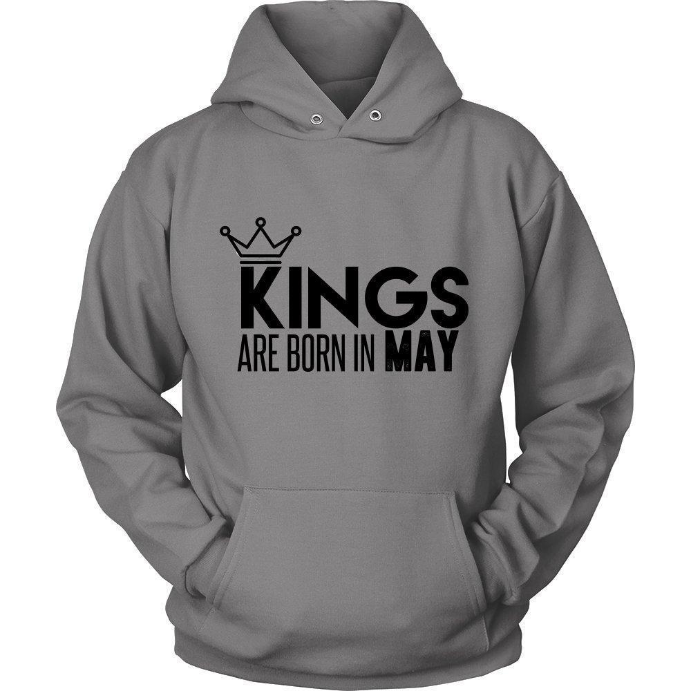 'Kings Are Born In May' Unisex Hoodie B-KaboodleWorld