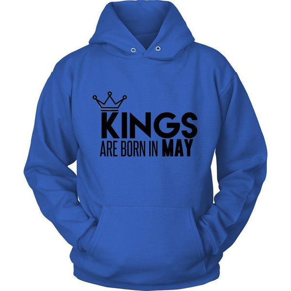 'Kings Are Born In May' Unisex Hoodie B-KaboodleWorld