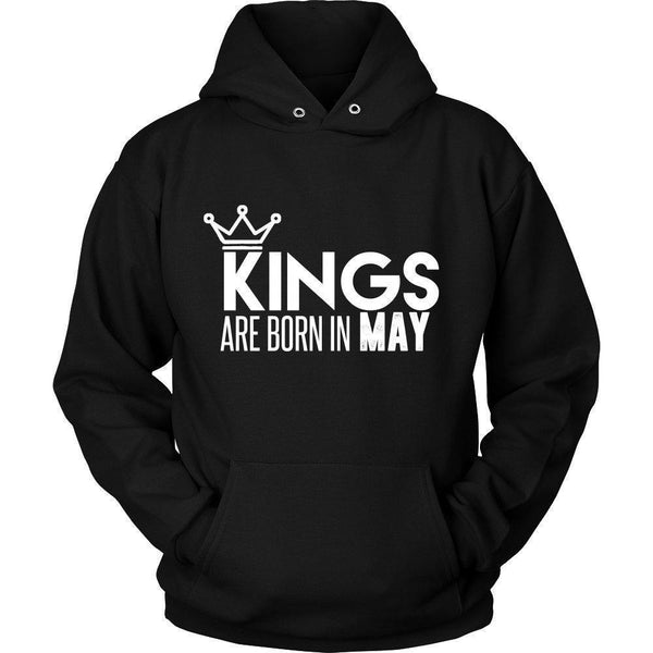 'Kings Are Born In May' Unisex Hoodie-KaboodleWorld