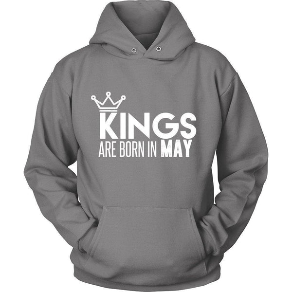 'Kings Are Born In May' Unisex Hoodie-KaboodleWorld