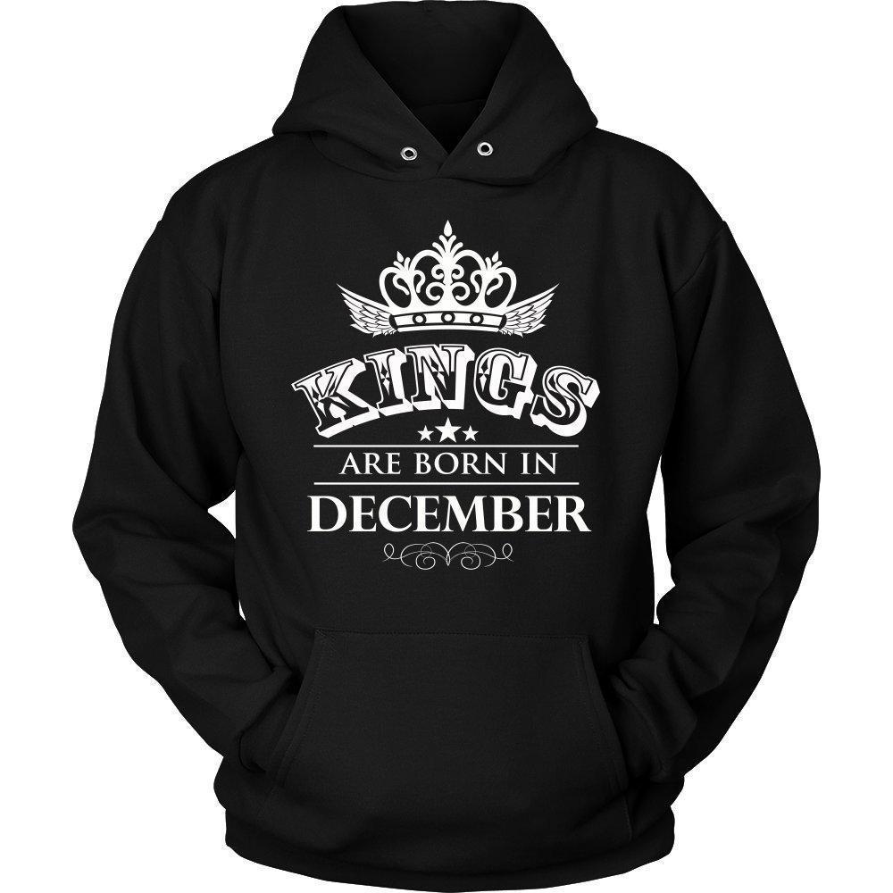 Kings are Born in December Unisex Hoodie-KaboodleWorld