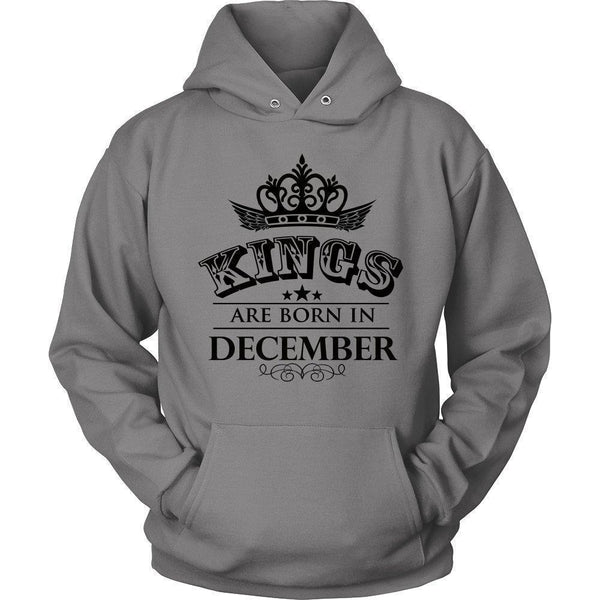 Kings are Born in December Unisex Hoodie-KaboodleWorld