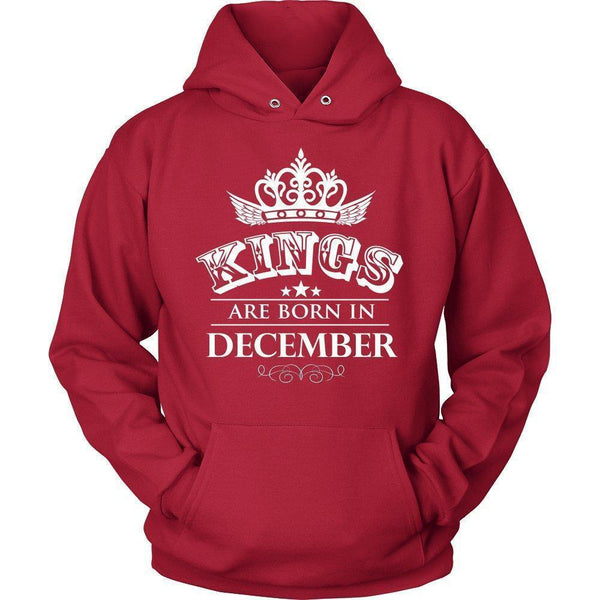Kings are Born in December Unisex Hoodie-KaboodleWorld