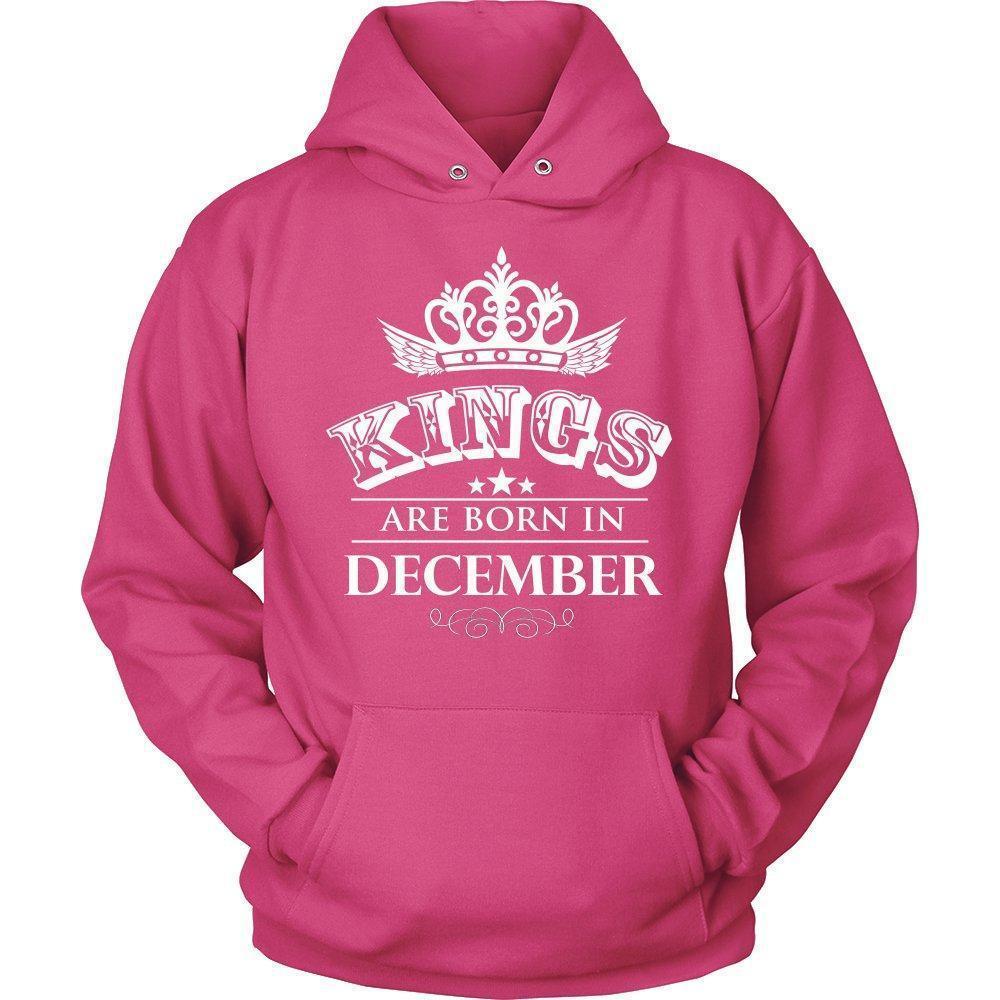 Kings are Born in December Unisex Hoodie-KaboodleWorld