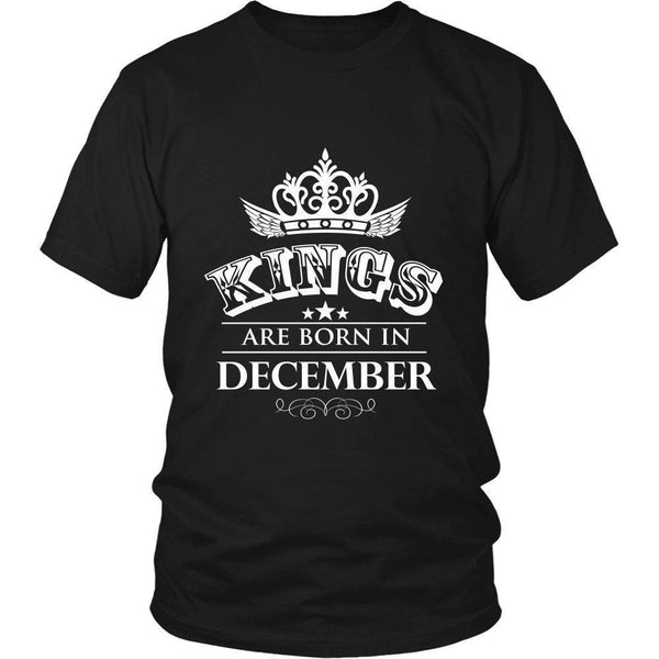 Kings are Born in December Unisex Shirt-KaboodleWorld