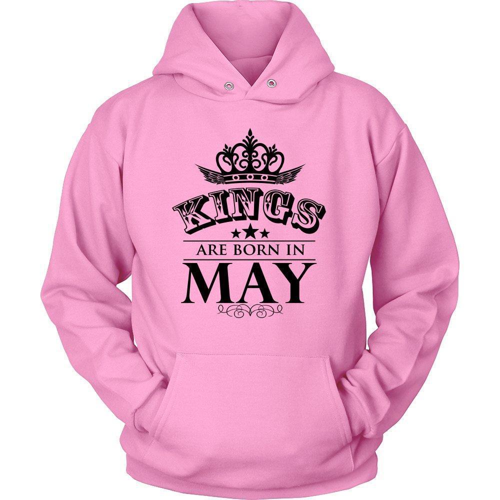 Kings are Born in May Unisex Hoodie-KaboodleWorld