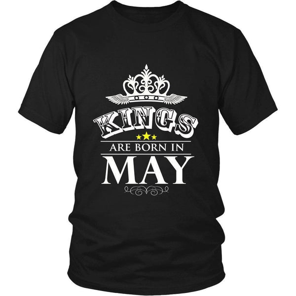 Kings are Born in May Unisex Shirt-KaboodleWorld