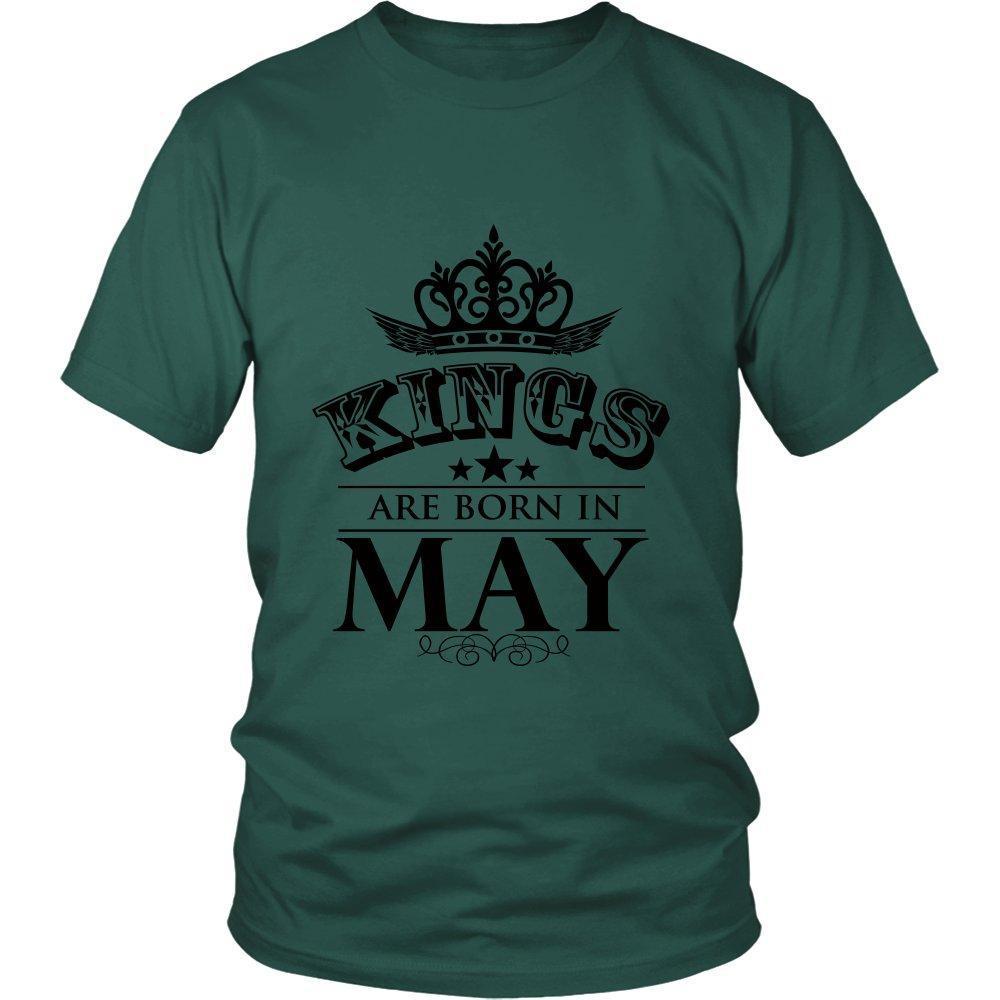 Kings are Born in May Unisex Shirt-KaboodleWorld