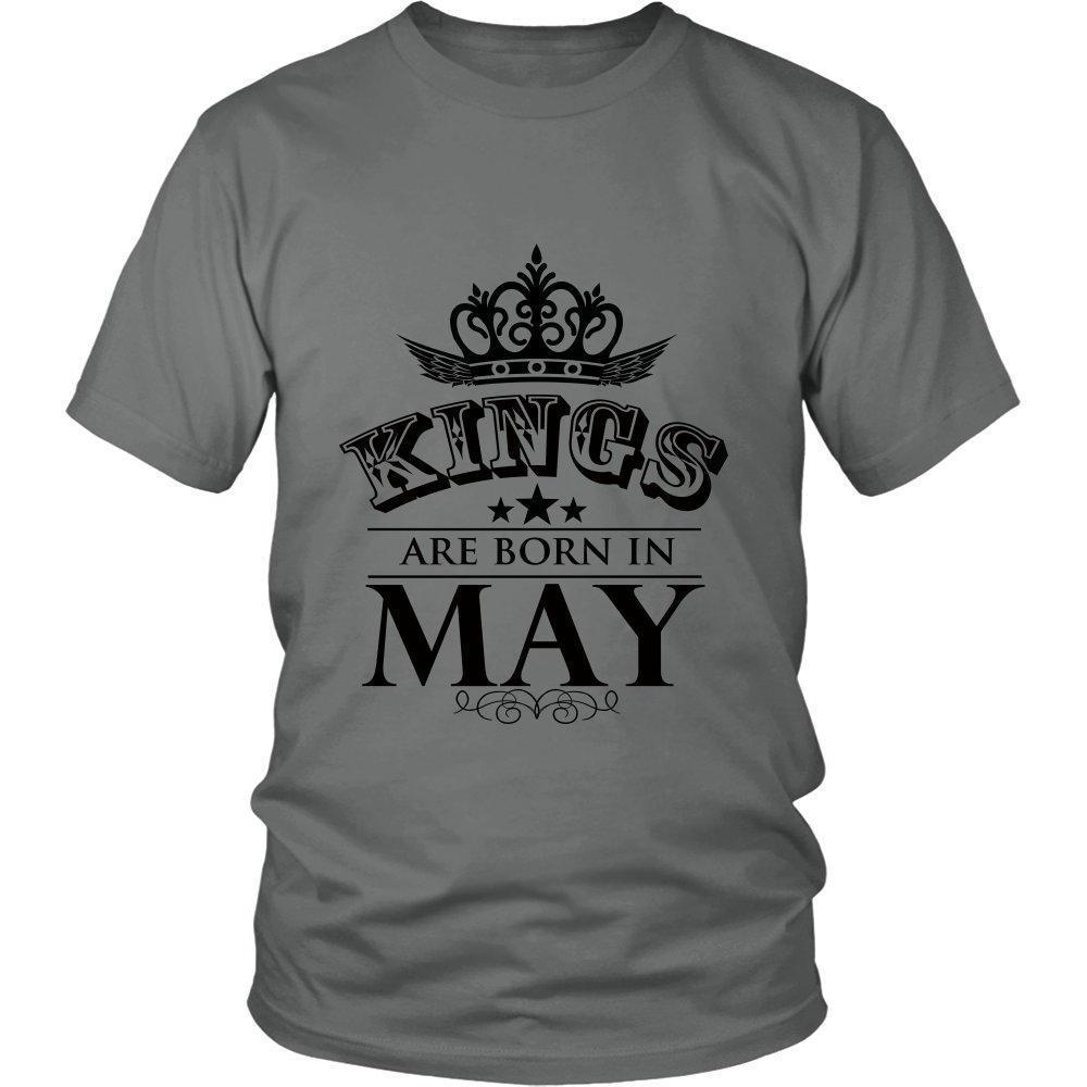 Kings are Born in May Unisex Shirt-KaboodleWorld