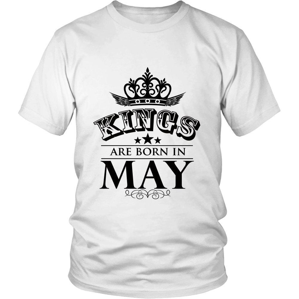 Kings are Born in May Unisex Shirt-KaboodleWorld