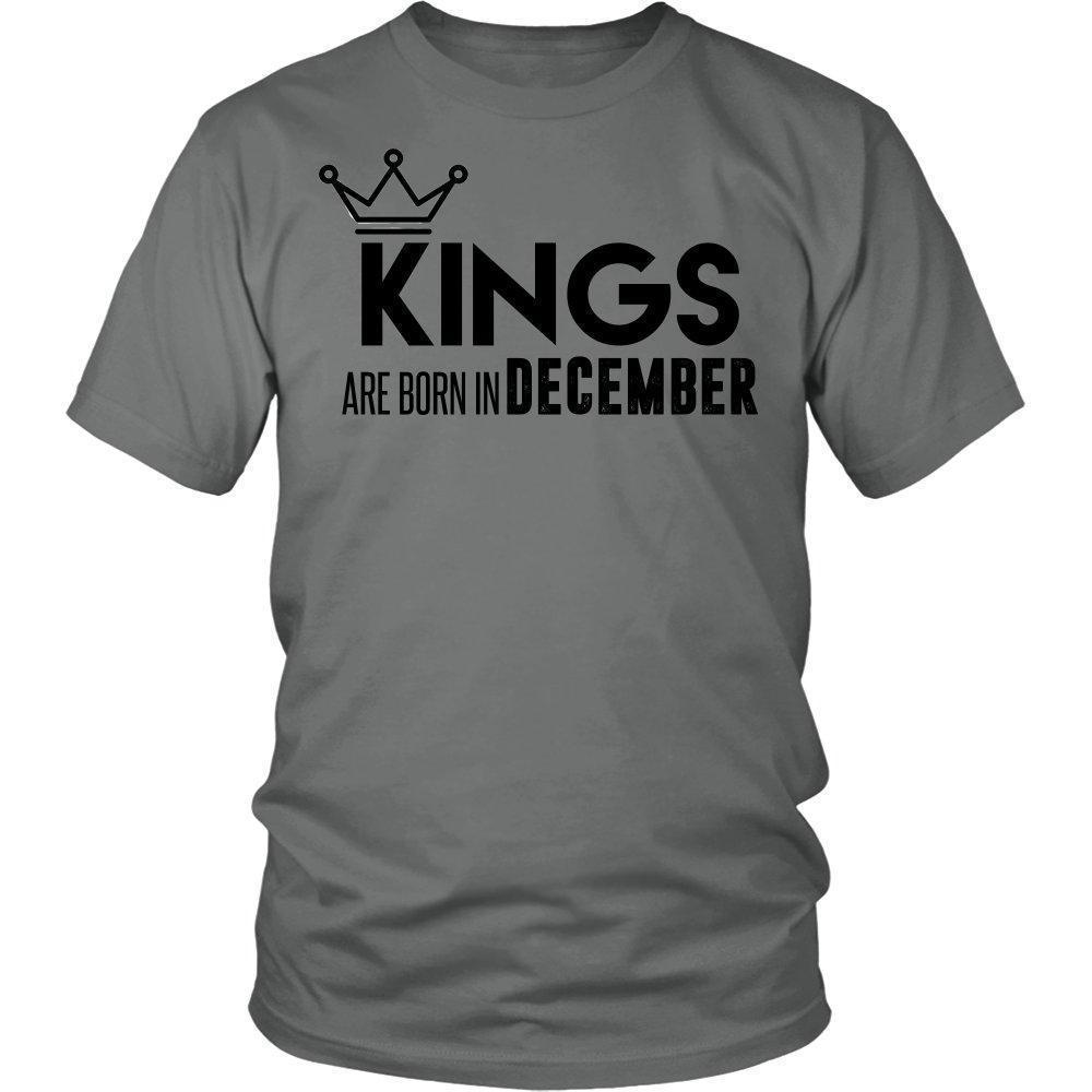 'Kings are born in December' T-Shirt-KaboodleWorld