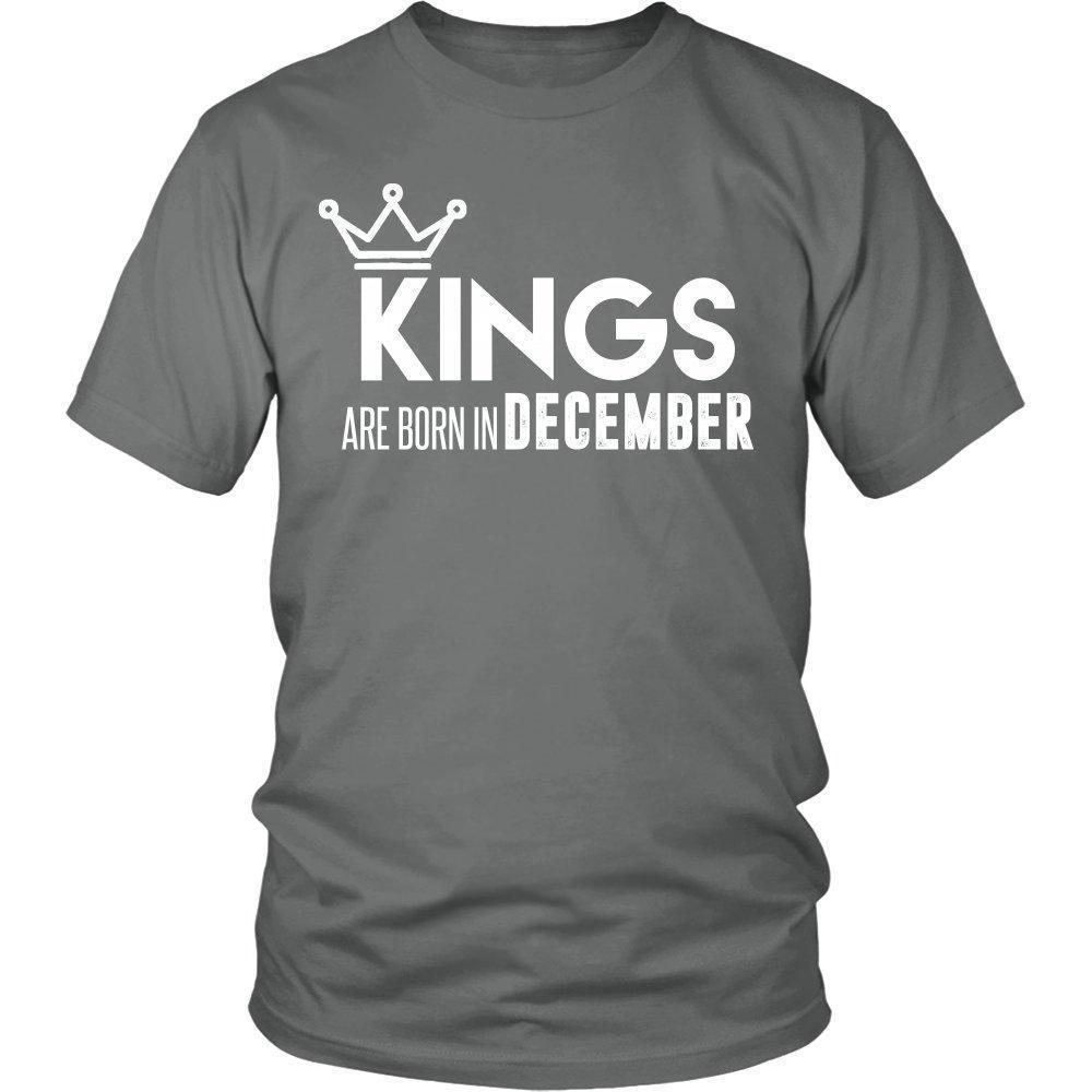 'Kings are born in December' T-Shirt-KaboodleWorld