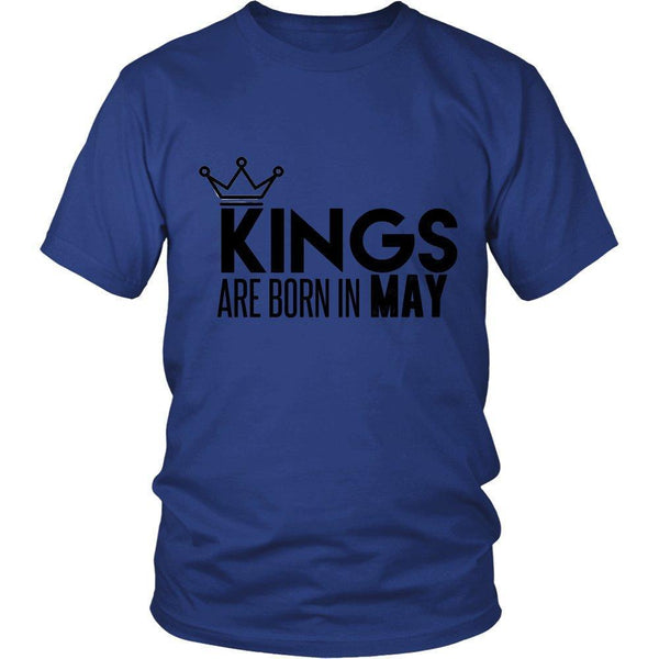 'Kings are born in May' T-Shirt-KaboodleWorld