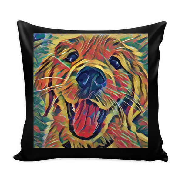 Laughing Dog Pillow Cover-KaboodleWorld