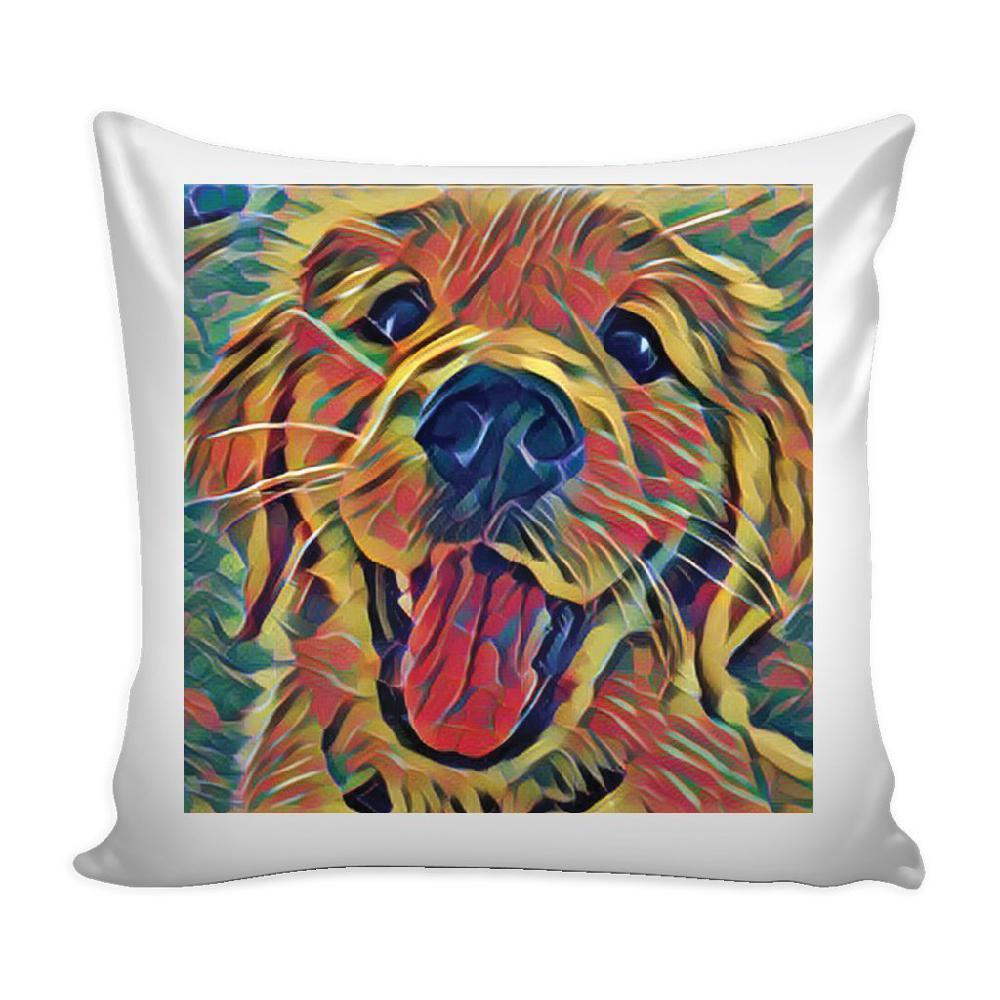Laughing Dog Pillow Cover-KaboodleWorld
