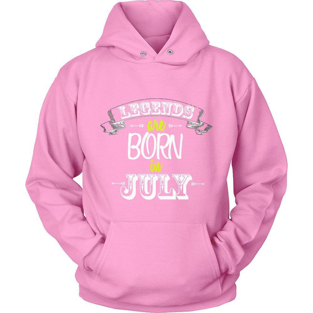 'Legends are Born in July' Unisex Hoodie-KaboodleWorld